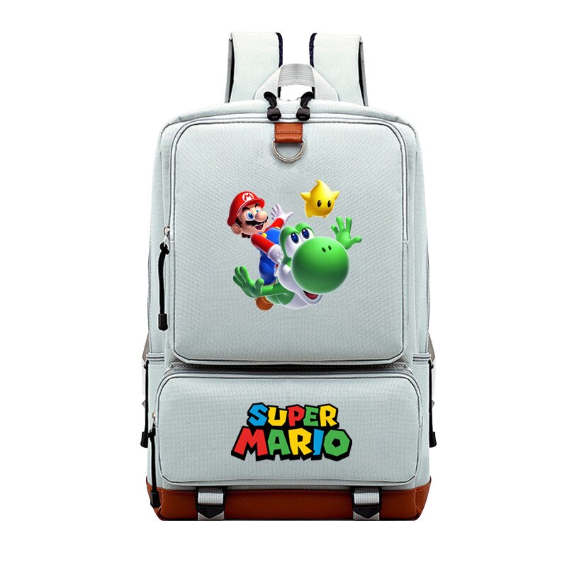 Super Mario Brothers backpack Women Men Canvas Backpack School Bag for Teens Students Travel Rucksack Laptop Backpack