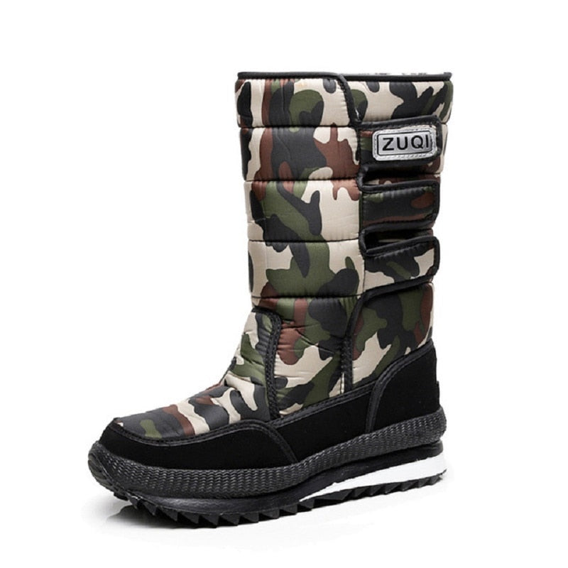 Solid/Camouflage Waterproof Non-Slip Ladies Snowboots