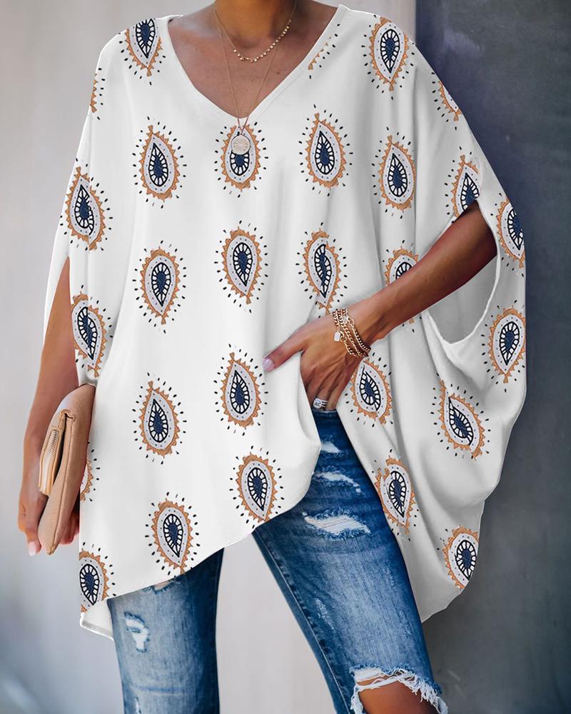 Oversized Batwing Sleeve Top