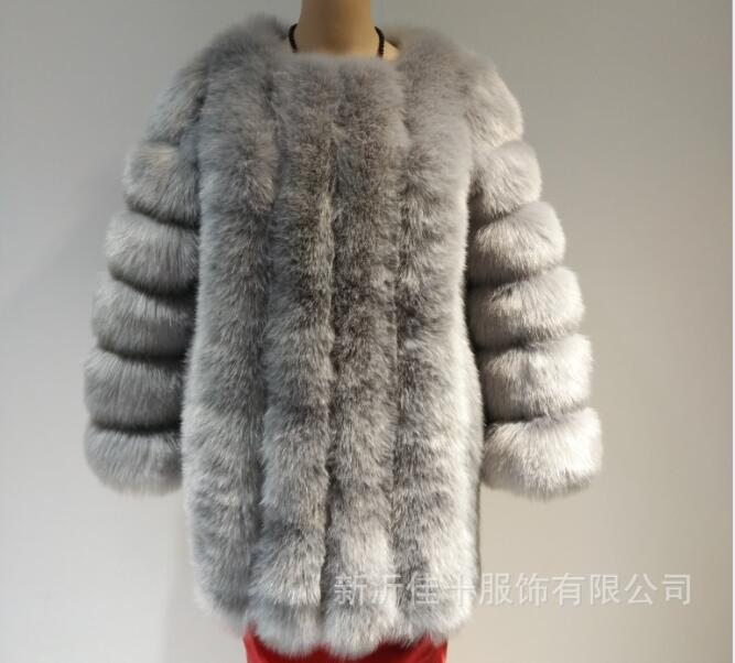 Faux Fur Long Ladies Winter Coat Plus to 4X