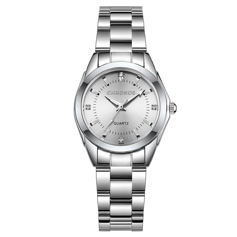 Colored Luxury Ladies Movement Stainless Steel Watch