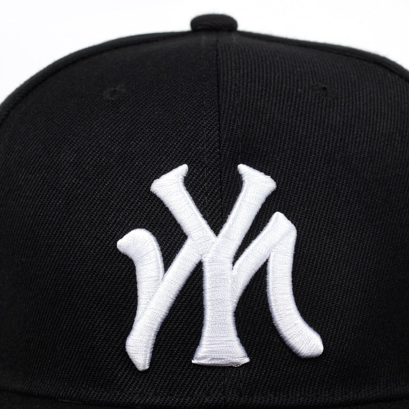 MY Letter Embroidered Baseball Snapback Hats