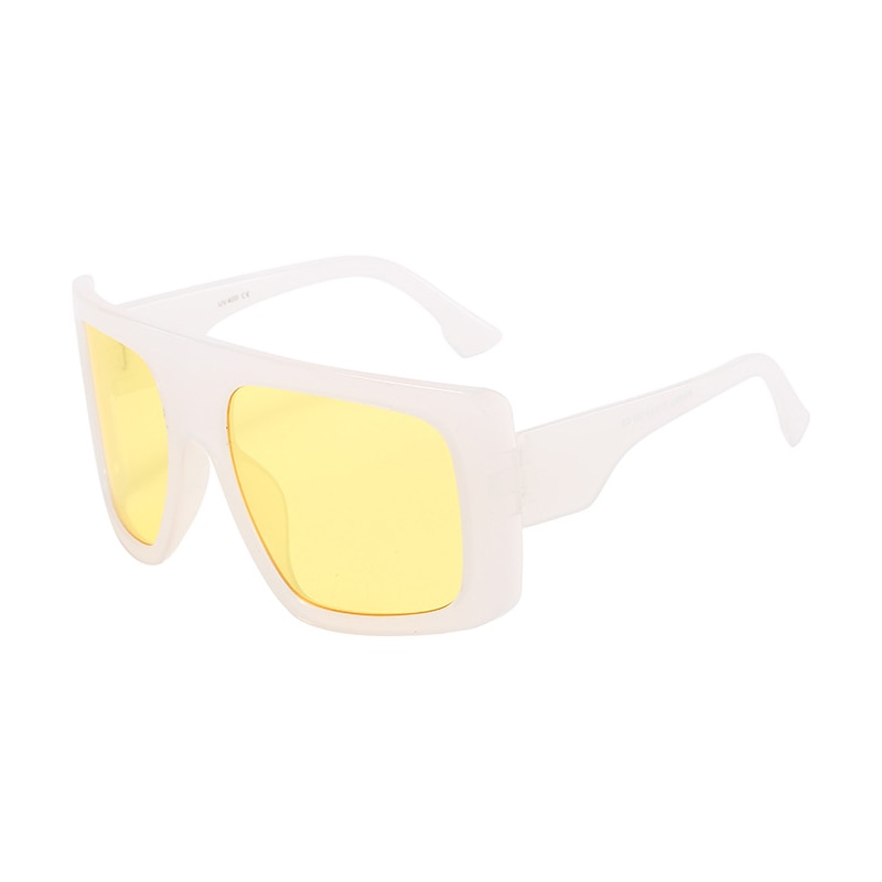 Oversized One Piece Shield Square Sunglasses