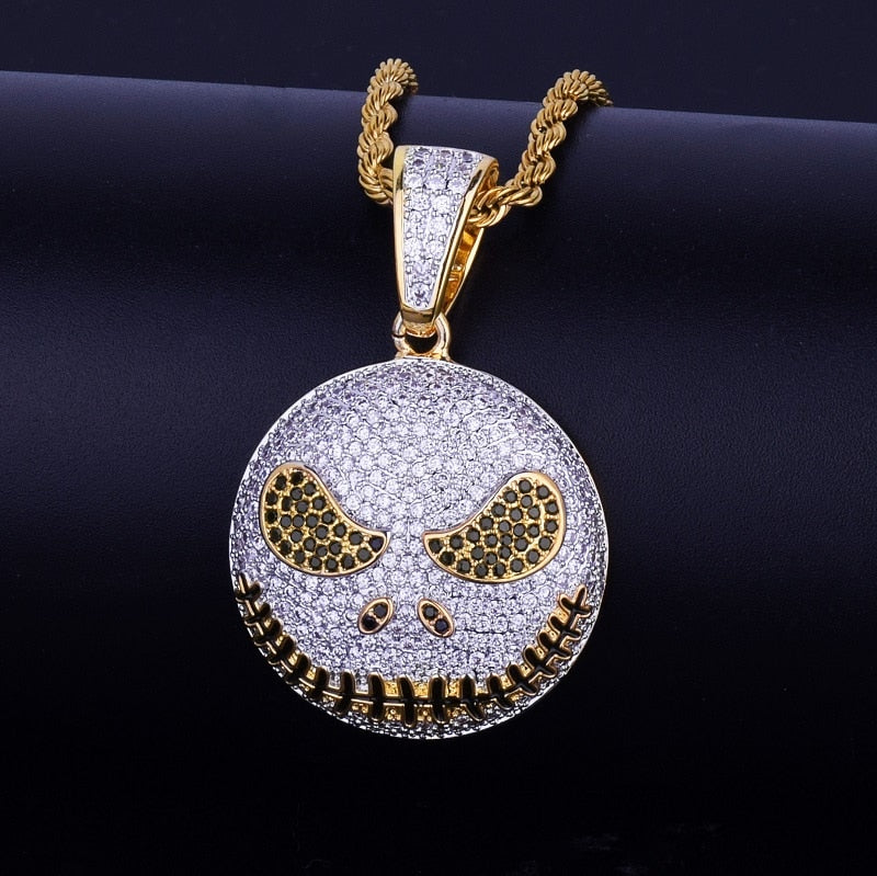 Character Round Face Pendant Necklace