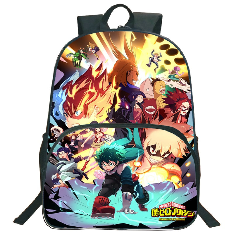 My Hero Academia Backpack Popular Pattern School Backpack Children Boys Girls Daily Beautiful Backpack