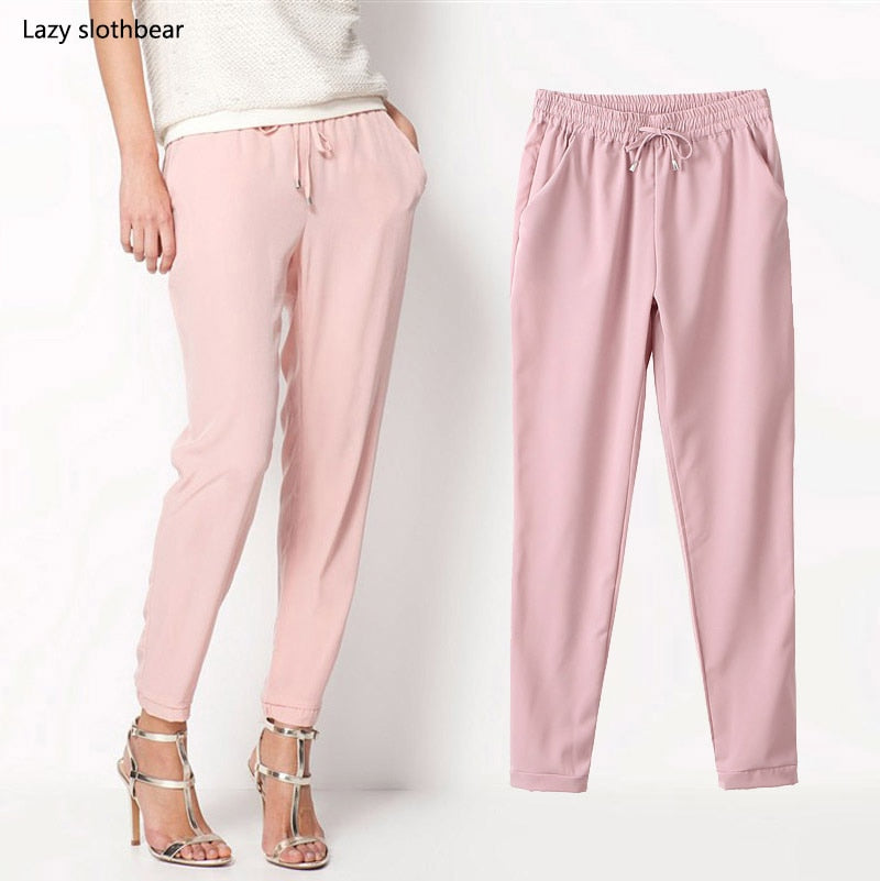 Harem Elastic Waist Women's Pants