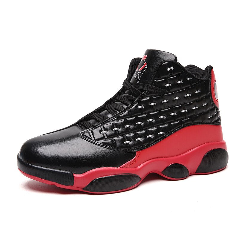 Men's Vented Waffle Design Hightop Basketball Shoes