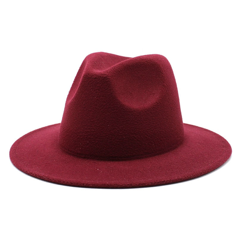 Retro Felt Jazz Big Brim Panama Fedora