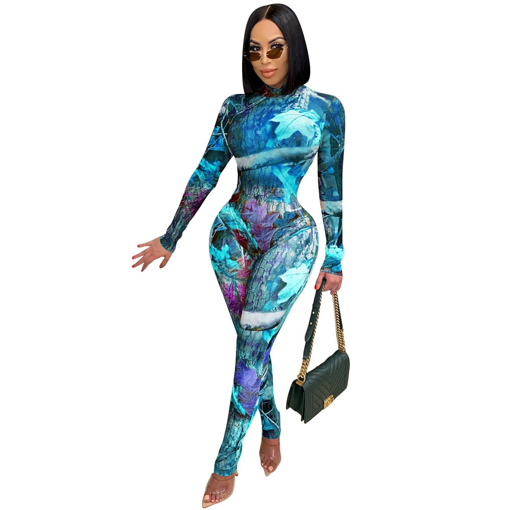 Festival Mesh Sheer Long Sleeve Bodysuit + Leggings 2-Piece Set