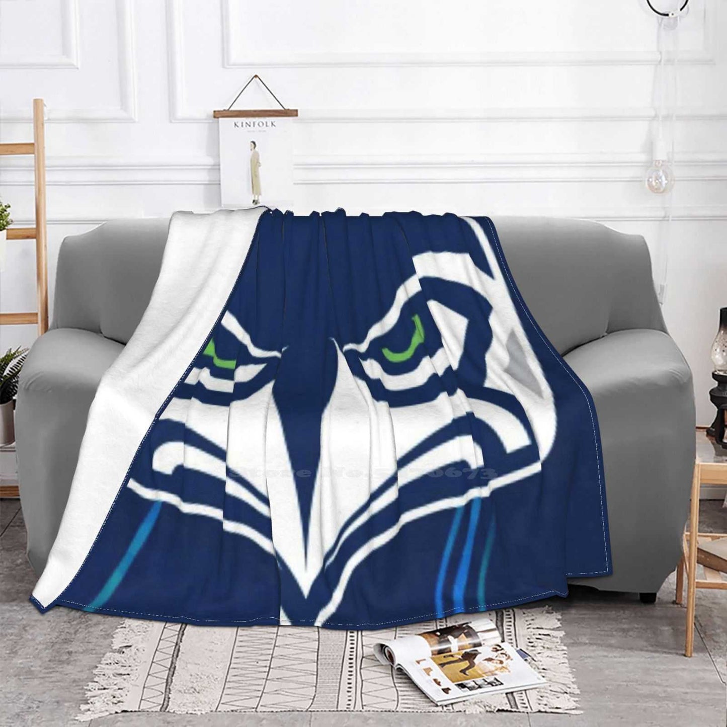 Seahawks Air Conditioning Blanket Travel Portable Blanket Seahawks Football