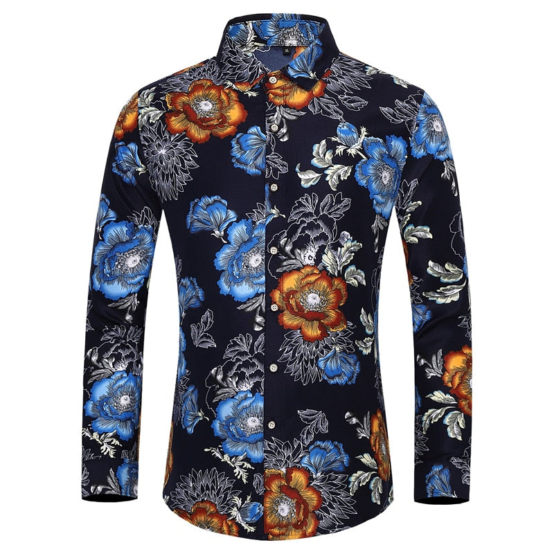 Men's Floral Printed Hawaii leisure Shirt