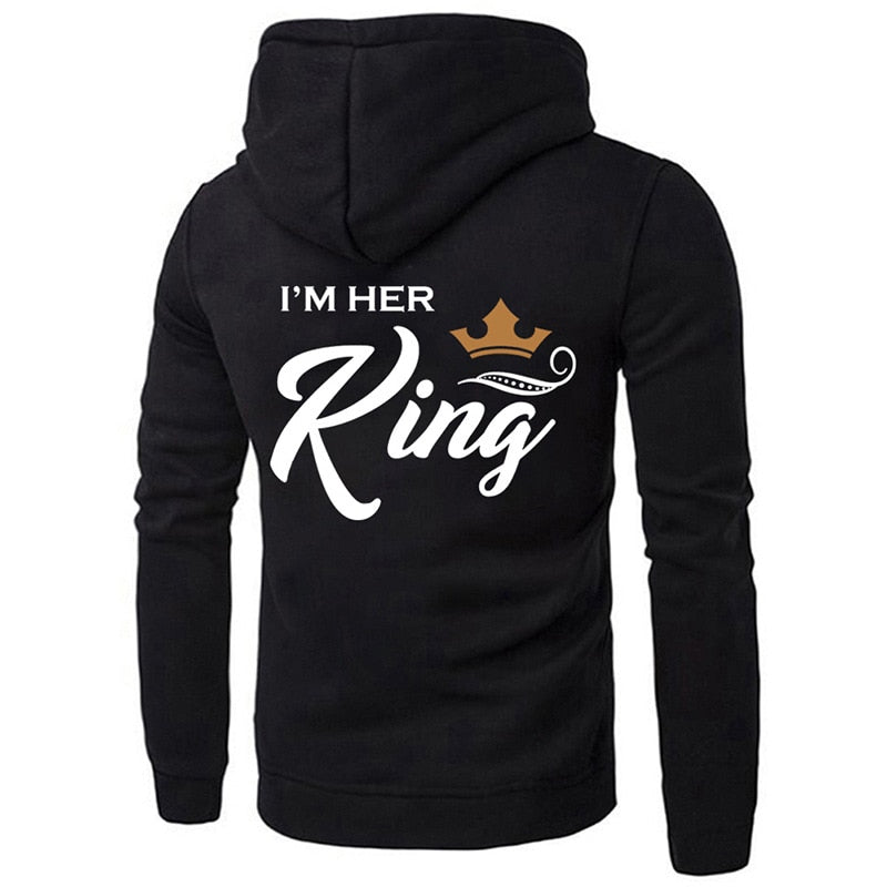 Her King/His Queen Couple Matching Hoodies