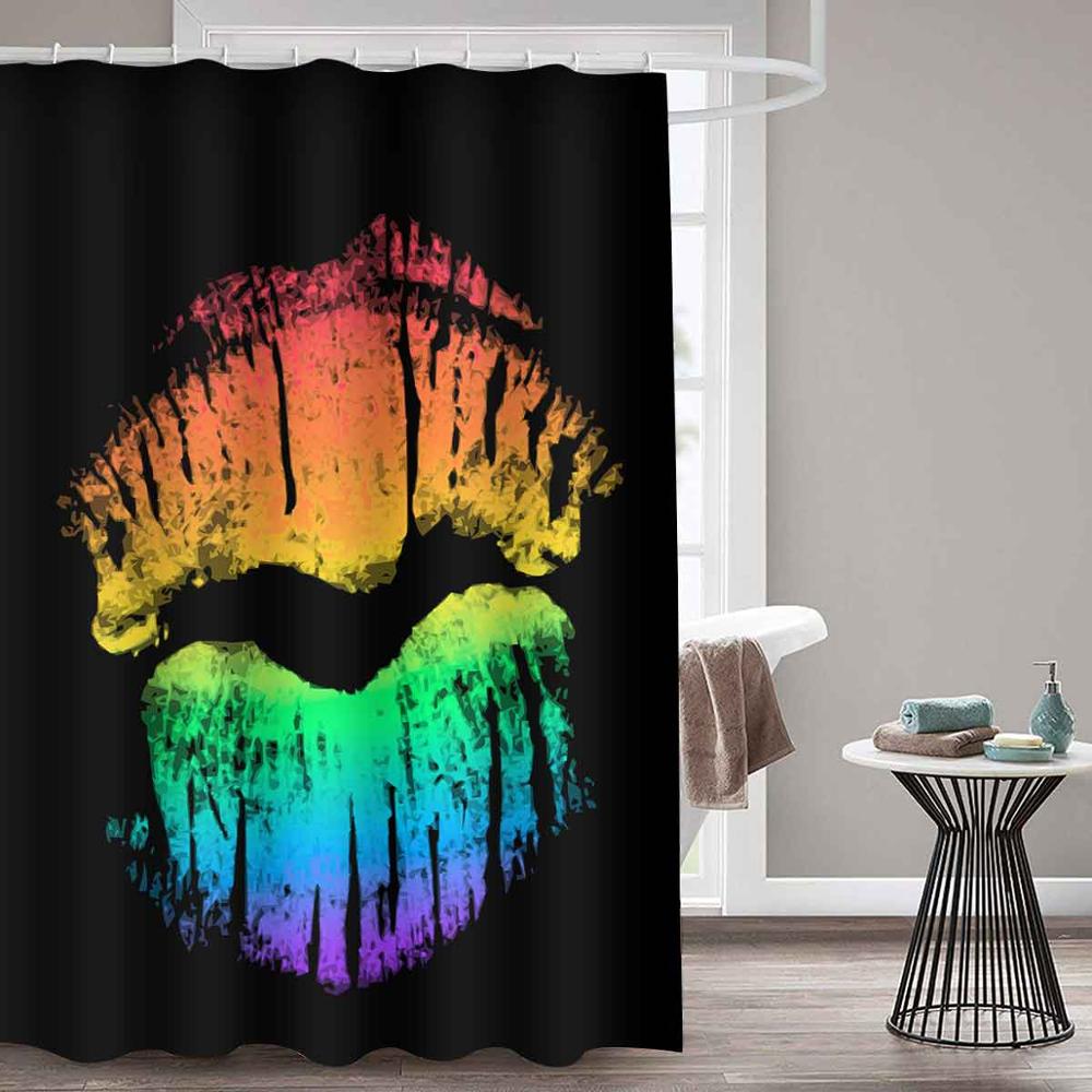 Black Woman w/ Gold Waterproof Shower Curtain