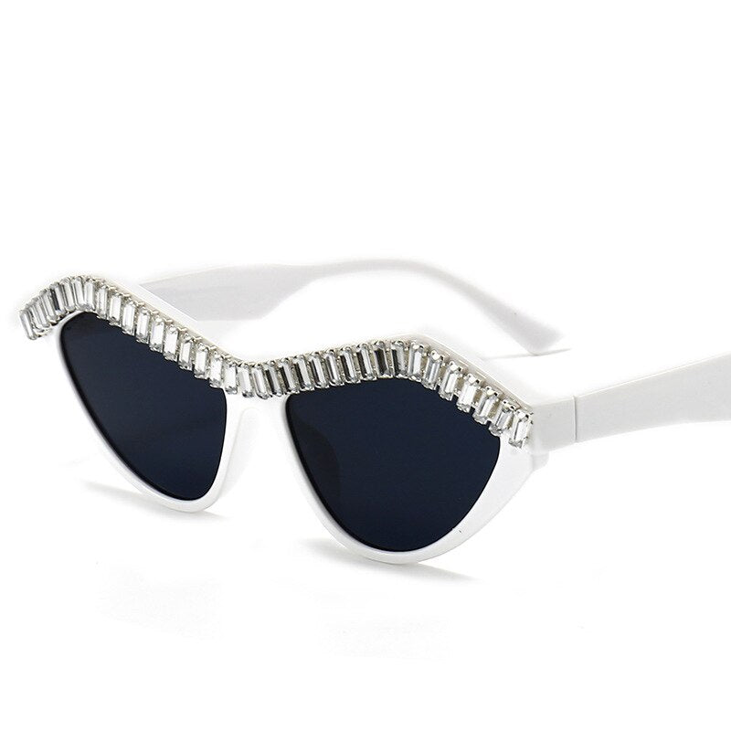 Rhinestone Women Cat Eye Diamond Sunglasses