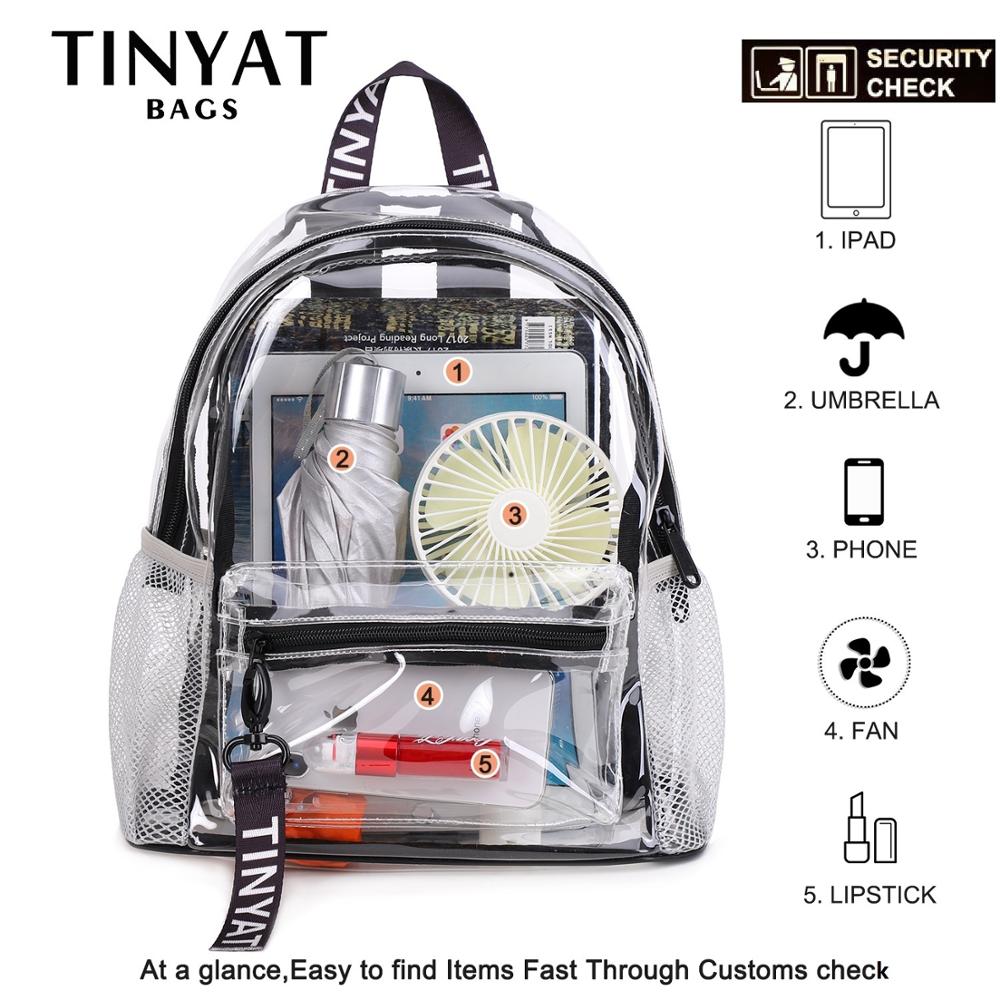 PVC Clear Transparent Waterproof Travel Backpack