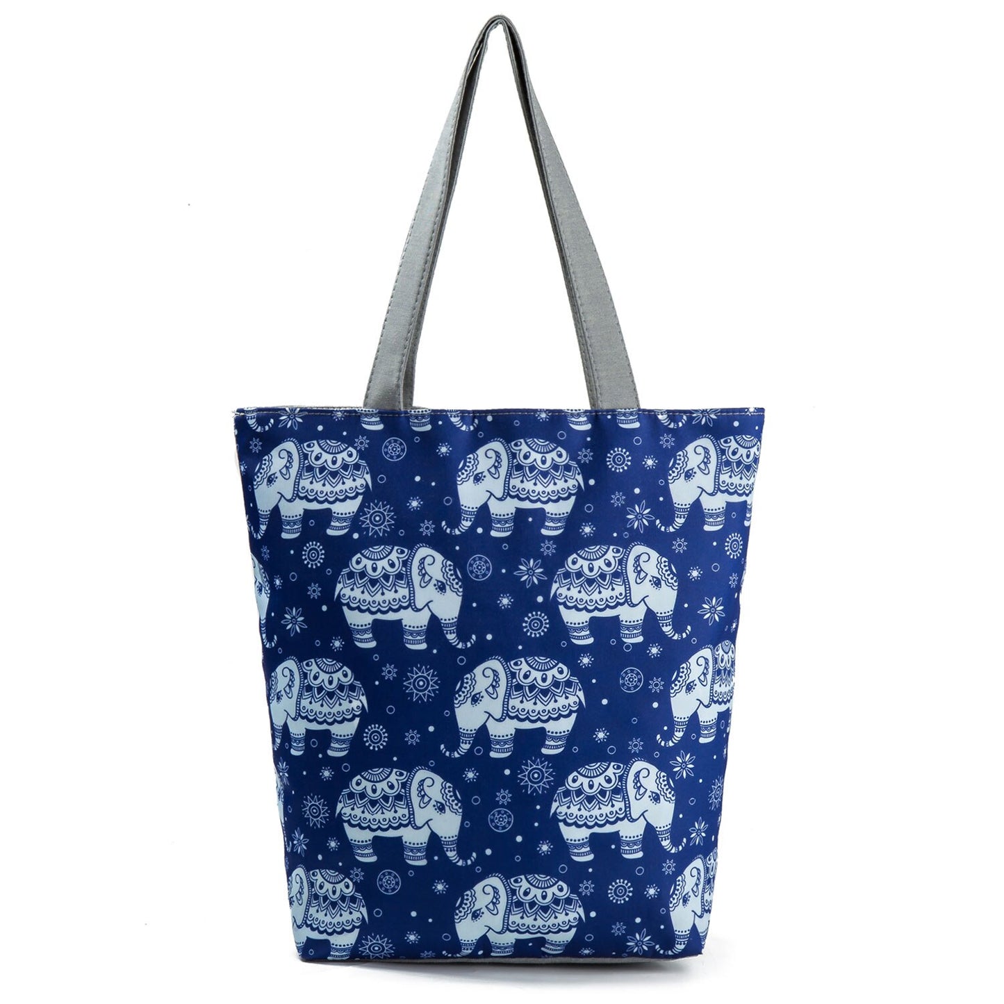 Floral Print Women Shoulder Canvas Shopping Tote Bag