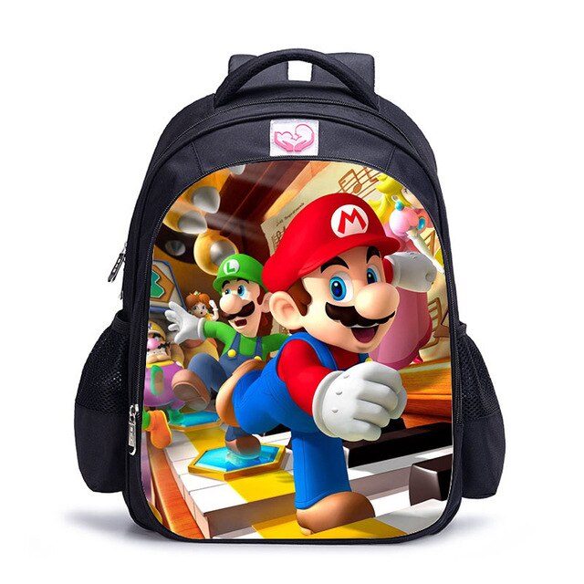 Cartoon Game Book Backpack Daily School Kids Backpacks