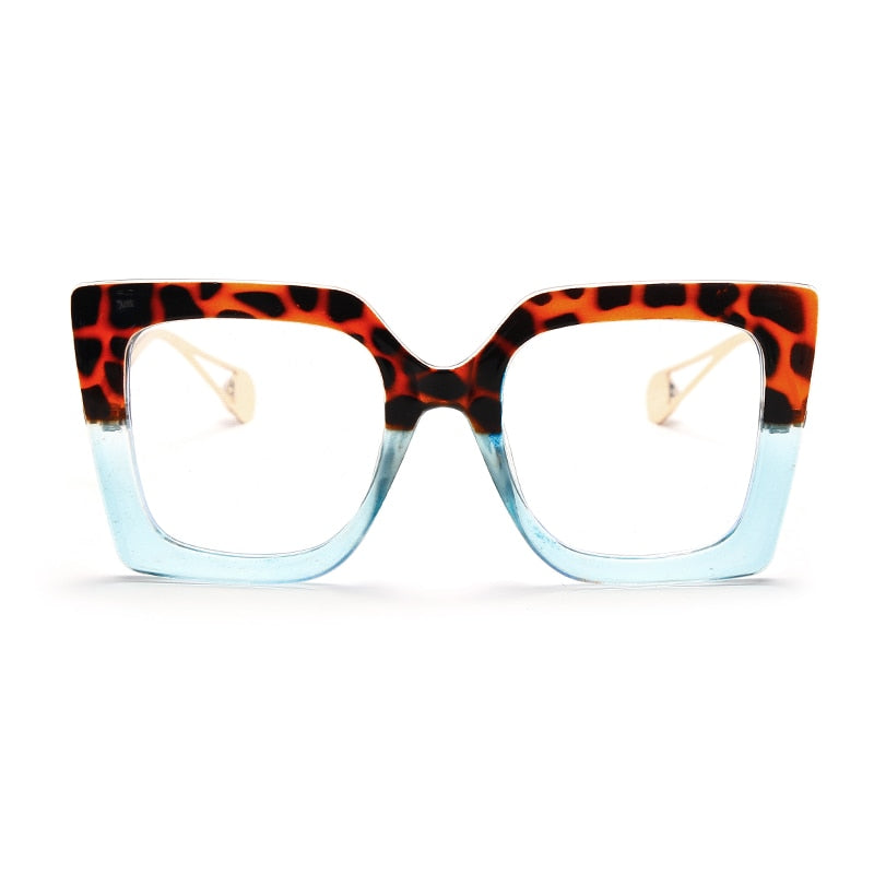 Square Clear Optical Transparent Frame Eyeglasses