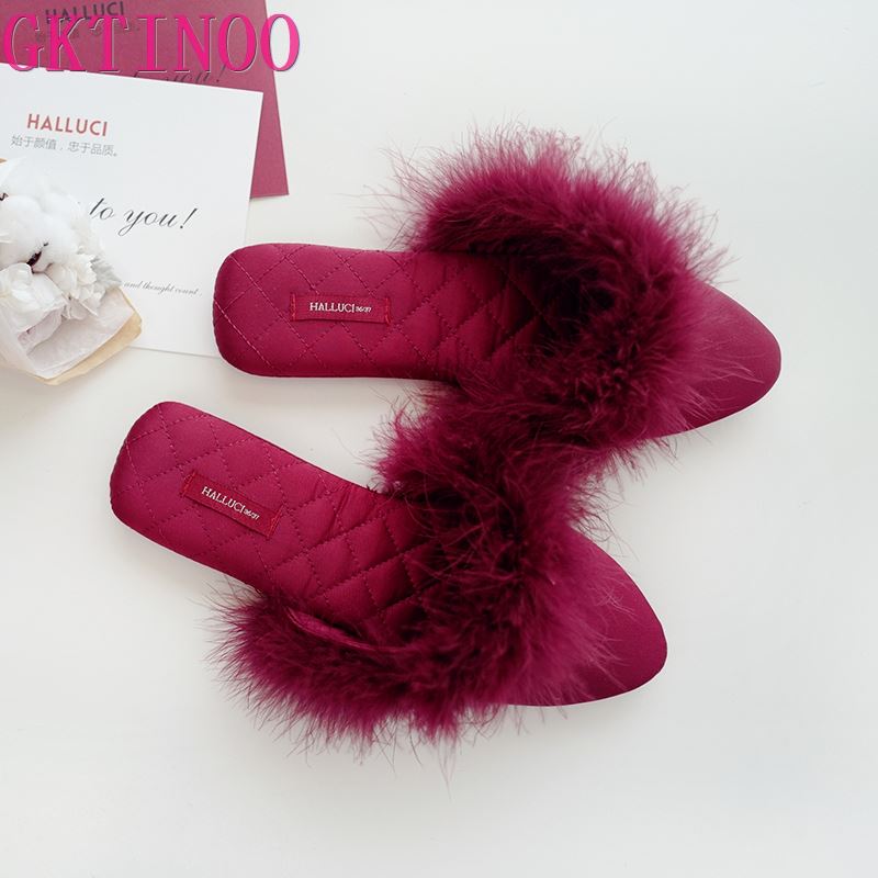 Furry Soft Home Mule Slippers