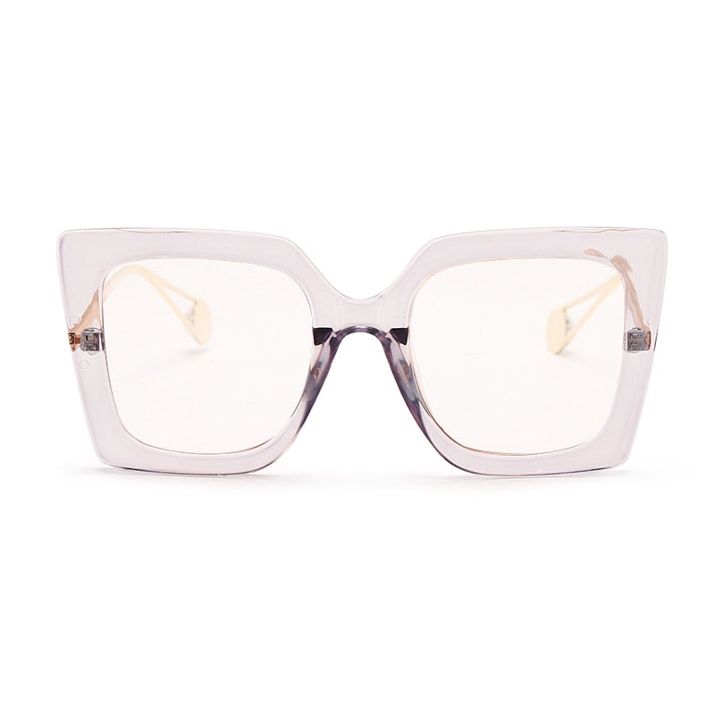 Square Clear Optical Transparent Frame Eyeglasses