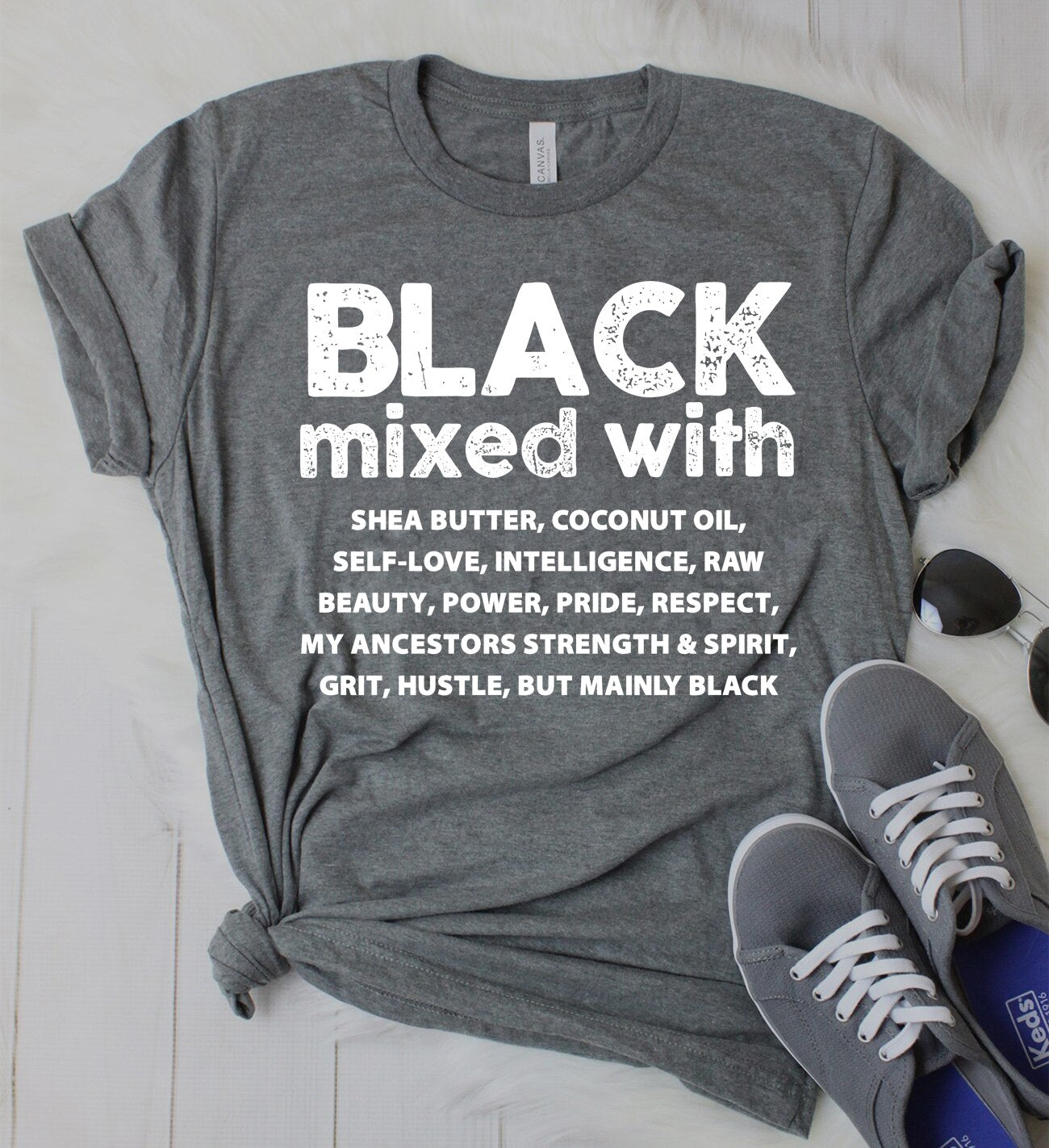 "Black Mixed with.." Women's Short Sleeve T-Shirt