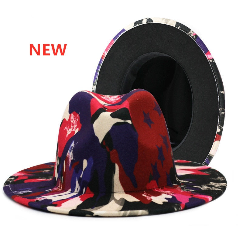 Tie-Dye Large Unisex Fedora Hats
