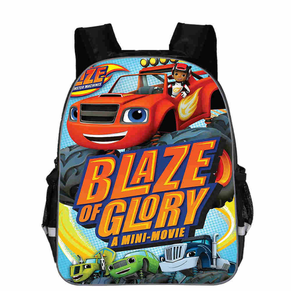 Teenager Cartoon Blaze And The Monster Machine Print Backpack Boys School Bags Primary Backpack Schoolbags for Boys Mochilas