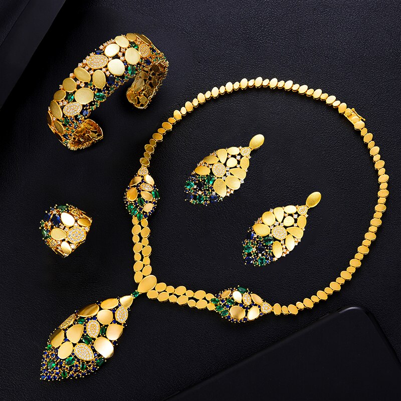 Sequin African Dubai Jewelry Wedding Bridal Jewelry Sets