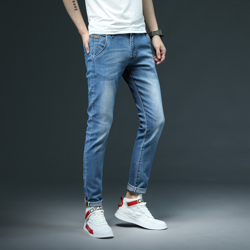 Men's Skinny Cotton Slim Denim Jeans