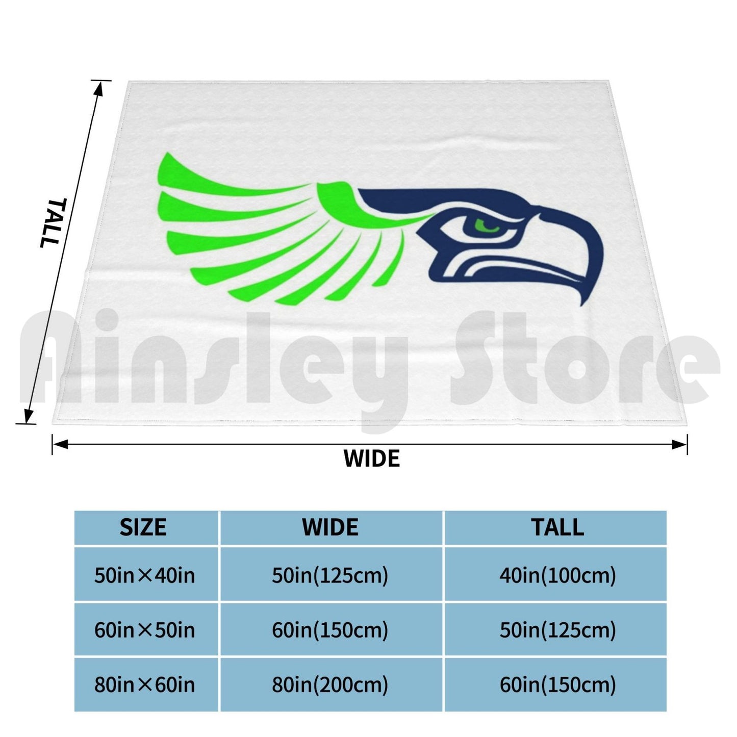 Seattle Seahawks Light Blanket