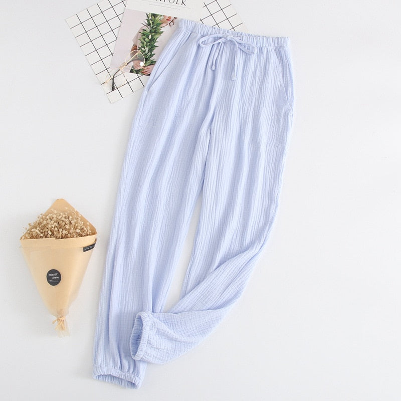 Loose Japanese Drawstring Women's Pajama Pants