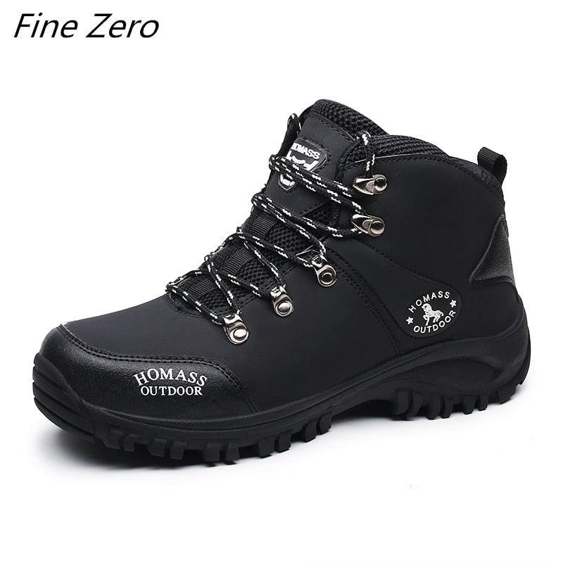 Men's Waterproof Lace Up Snow Boots