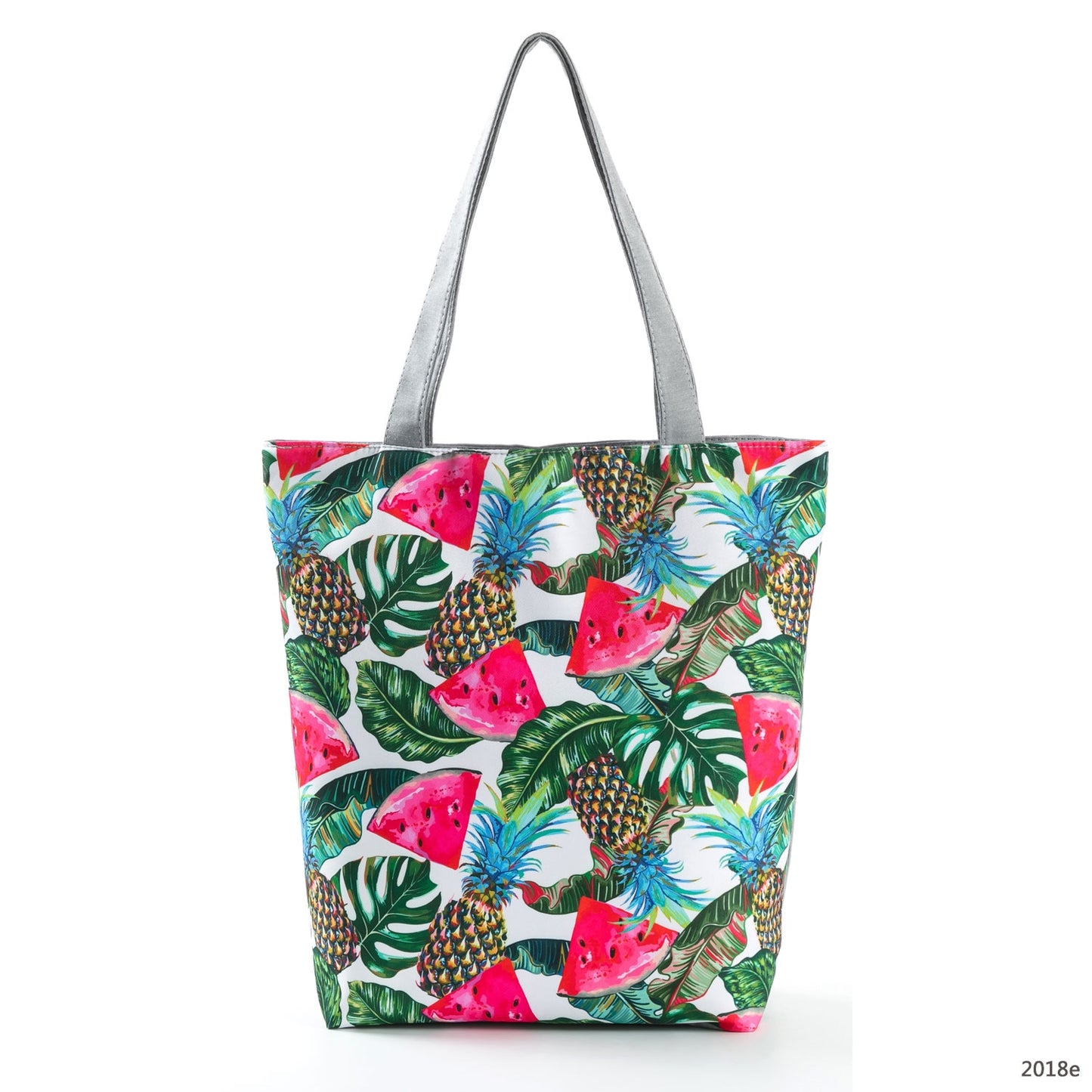 Floral Print Women Shoulder Canvas Shopping Tote Bag