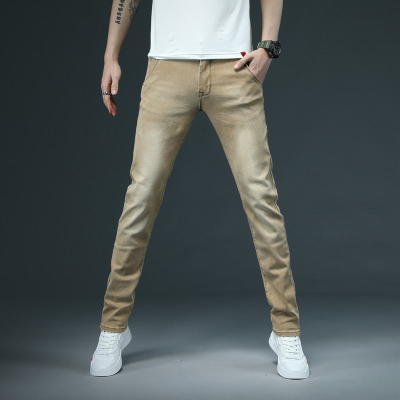 Men's Skinny Cotton Slim Denim Jeans