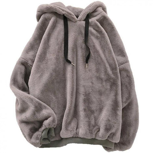 Velvet Soft Women's Hoodie Loose Pullover Sweatshirts