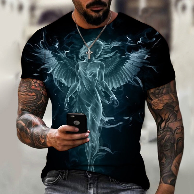 Wolf 3D Printed Men's Short Sleeve T-Shirt