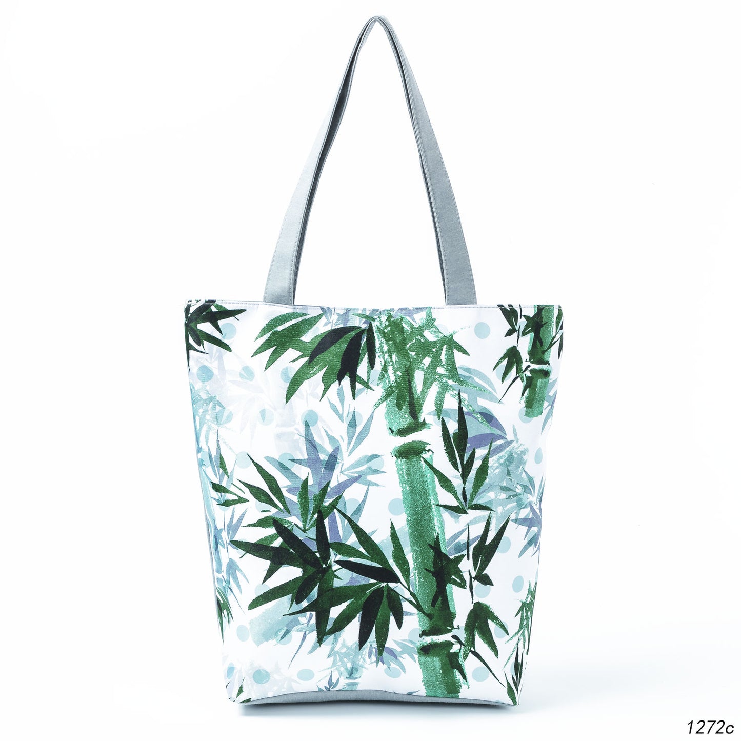 Floral Print Women Shoulder Canvas Shopping Tote Bag