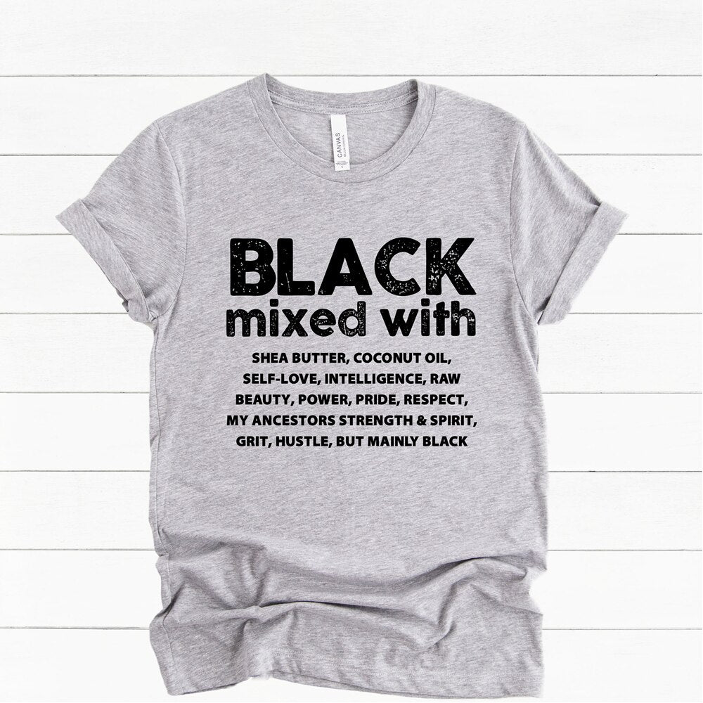 "Black Mixed with.." Women's Short Sleeve T-Shirt