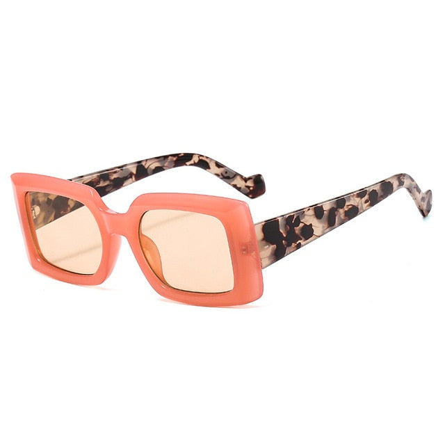 Colorful Square Candy Color Glasses Retro Rectangular Sunglasses UV400