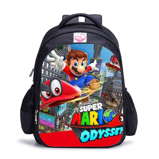 Cartoon Game Book Backpack Daily School Kids Backpacks