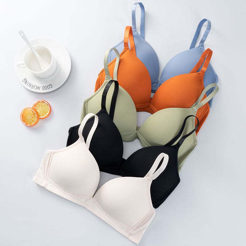 Seamless Soft Wireless Adjusted Push Up Bras