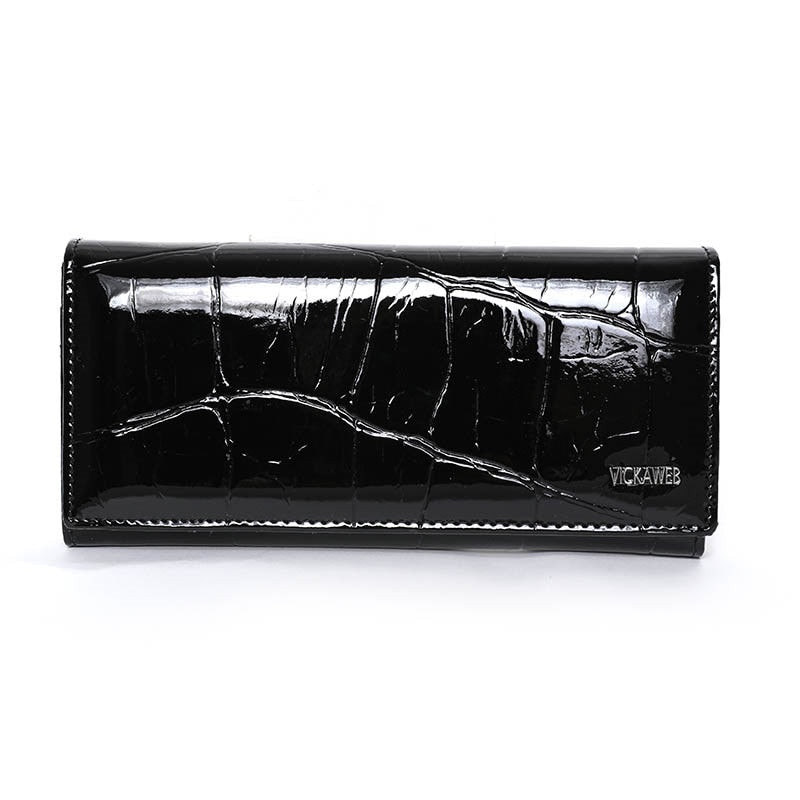 Ladies Genuine Leather Women Wallet Magnetic Hasp Wallet