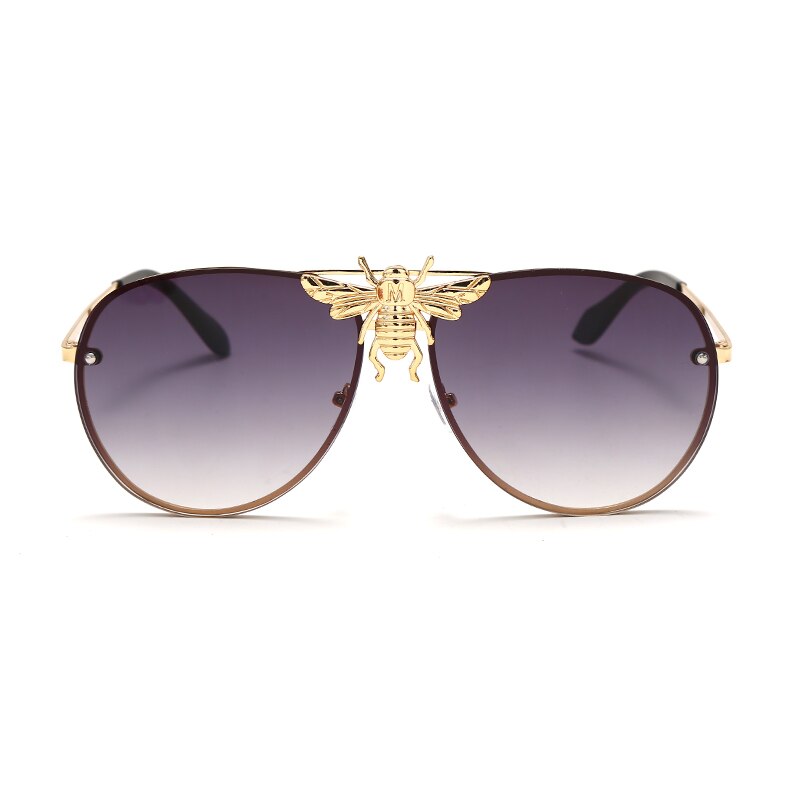 Bee Mirror Gradient Aviator Sunglasses