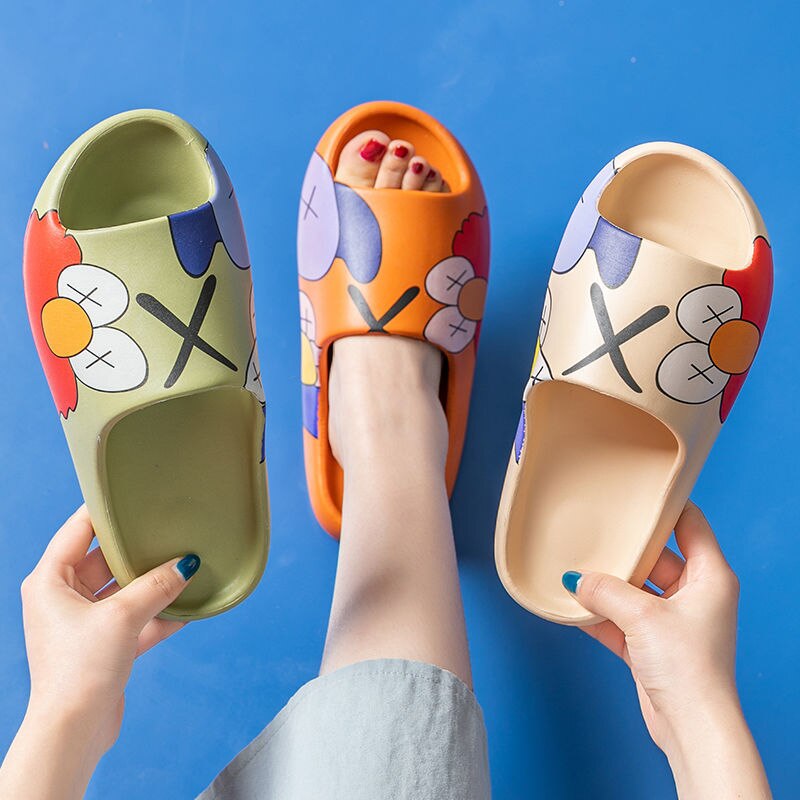 Cartoon Print Women's Graphic Slipper Flip Flop Slides