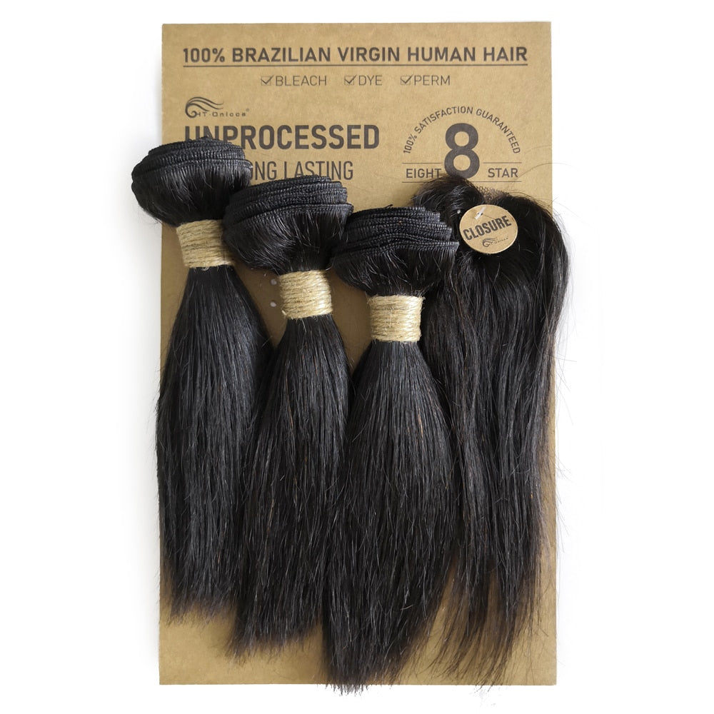 Kinky Curly Bundles With Closure Natural Human Hair Bundles Short Indian Hair Bundles With Circular Closure