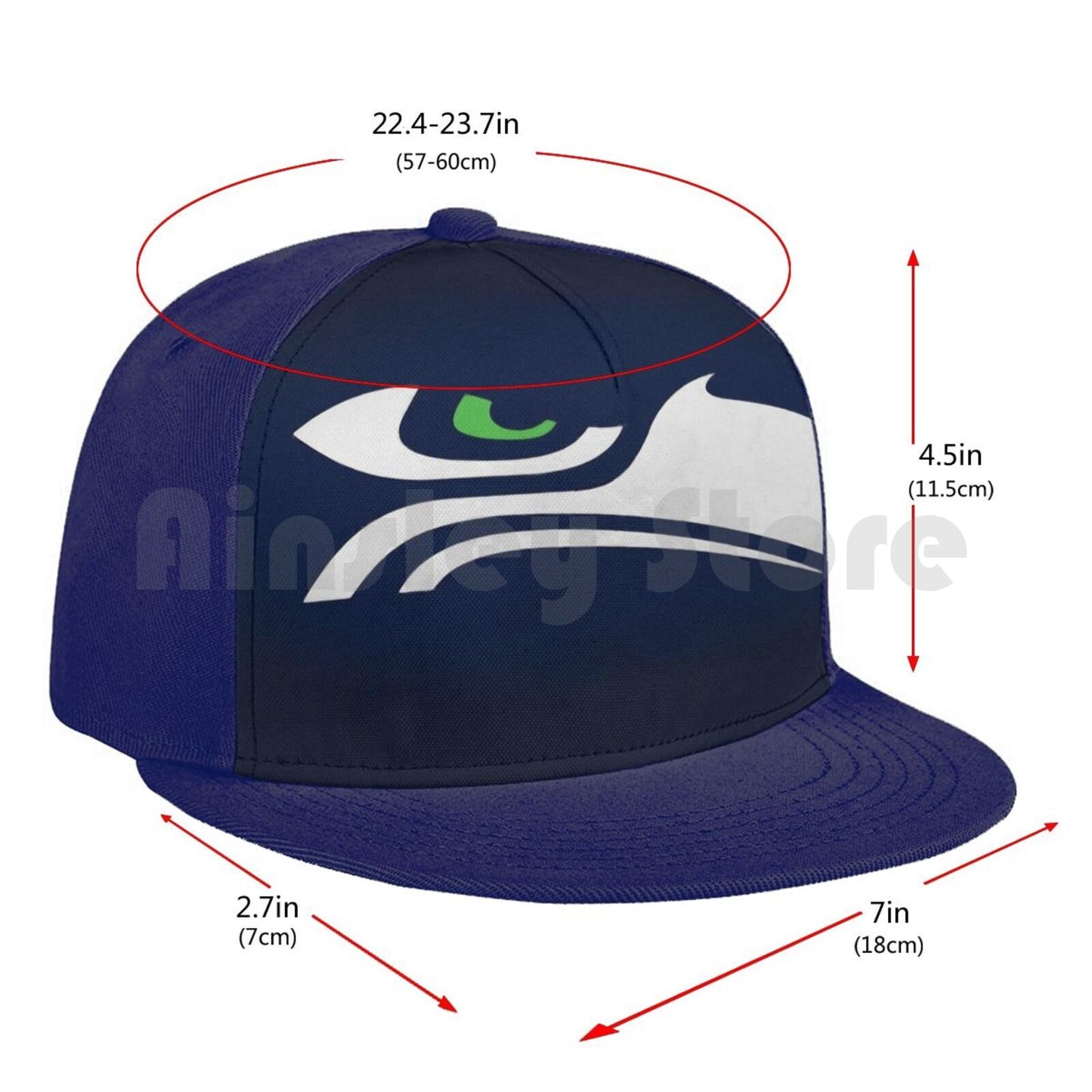 Seattle Seahawks Baseball Cap Unisex Mesh Adjustable Throwback Retro Vintage