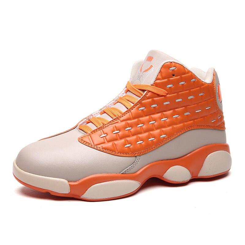 Men's Vented Waffle Design Hightop Basketball Shoes