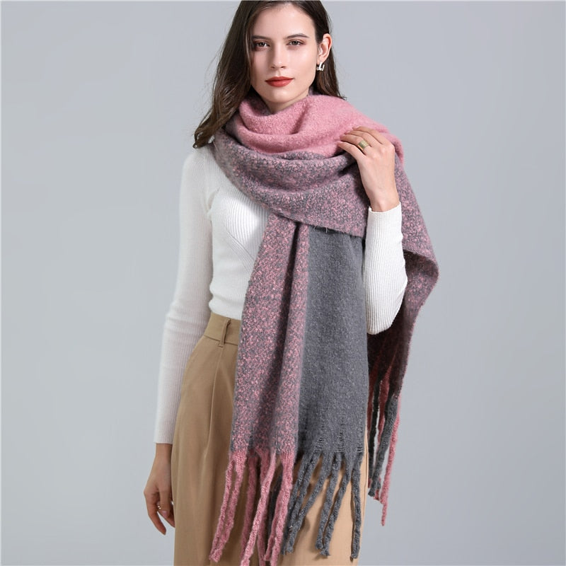 Cashmere Ladies Long Tassel Large Shawl Scarves