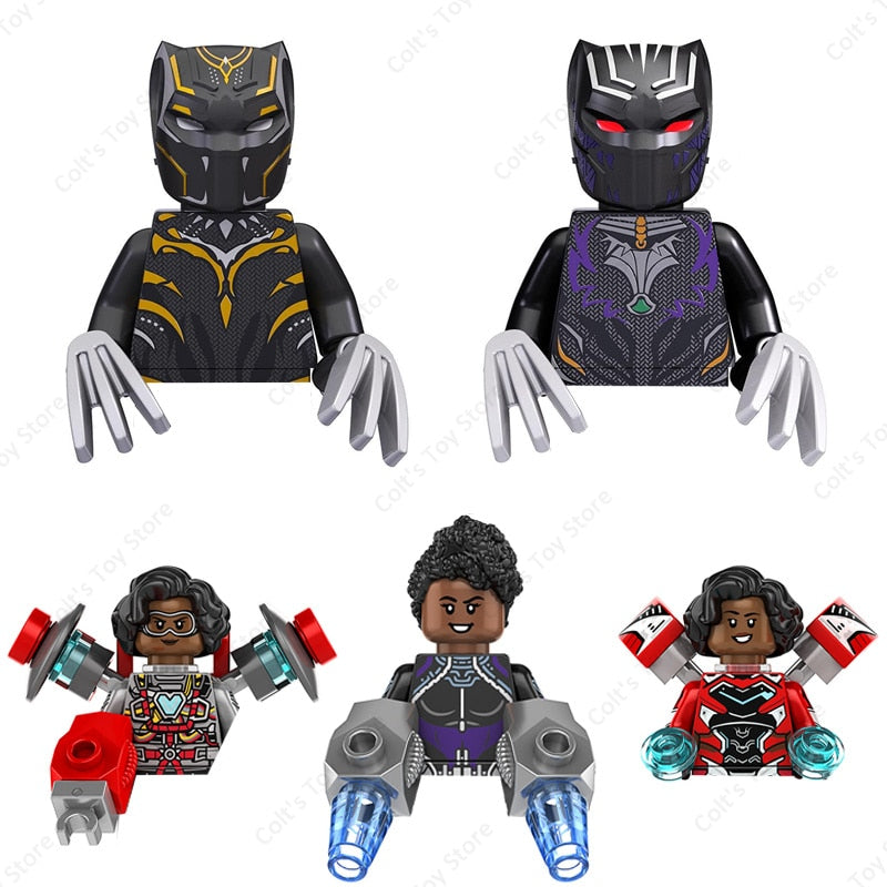 Marvel Superheroes Black Panther 2 Wakanda Forever Mini Action Figures Building Blocks