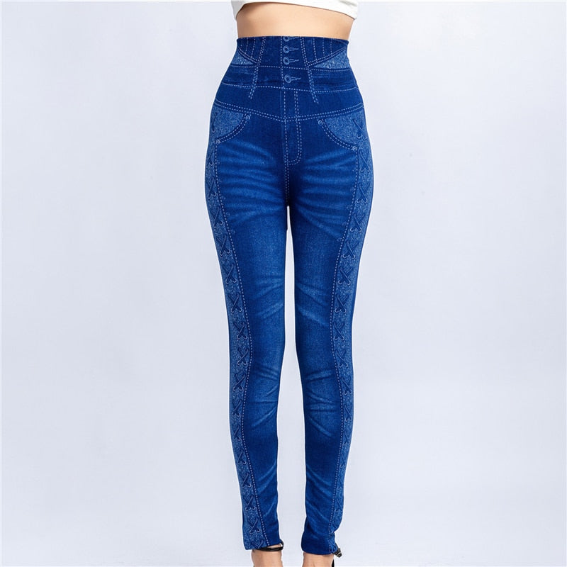 High Stretch Elastic Ankle Length Pencil Pants